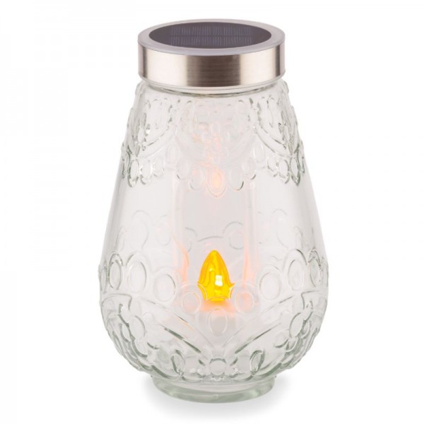 Solarna sveča Vestina Aurora 1000 dni - prozorna